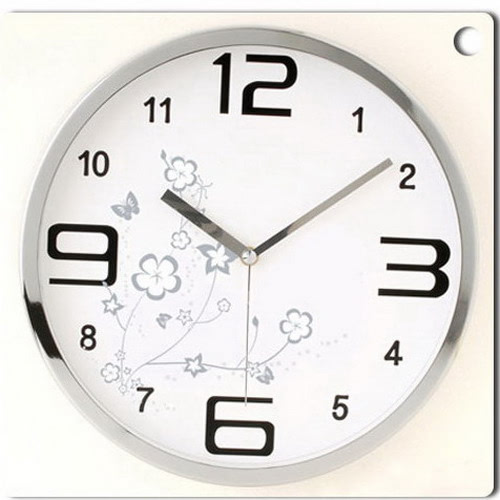 KLPK14004H (100개가격)메탈크롬28무소음벽시계일반 사무실 벽시계 OEM 판촉물 홍보 시계제작 기념품