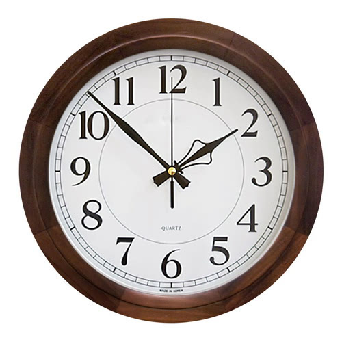 KLPK14010H (100개가격)러시아엔틱월넛34벽시계 사무실 벽시계 OEM 판촉물 홍보 시계제작 기념품