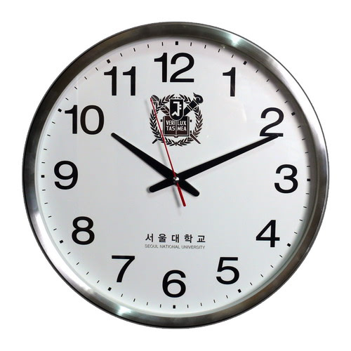 KLPK14011H (100개가격)모던알루미늄36벽시계 사무실 벽시계 OEM 판촉물 홍보 시계제작 기념품