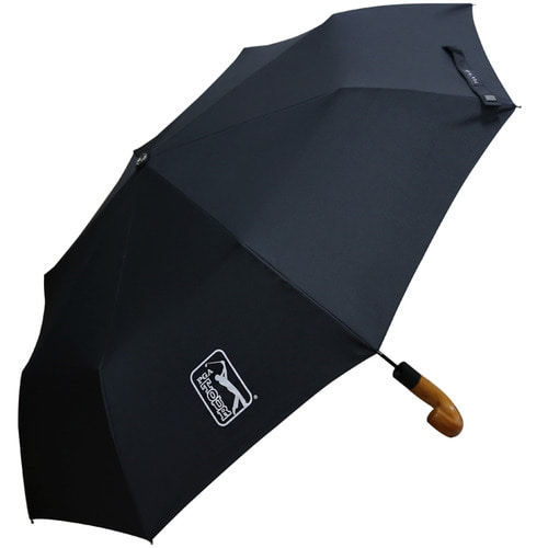 KLPK22100(100개 단가) 3단자동블랙우드핸들 우산제작 우산도매 판촉물 케이엘피코리아
