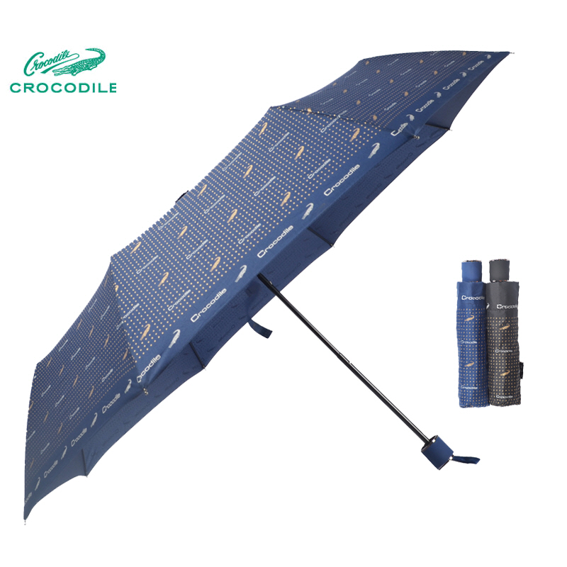 KLPK22174(100개 단가) 크로커다일 3단 로고도트 우산 우산제작 우산도매 판촉물 케이엘피코리아