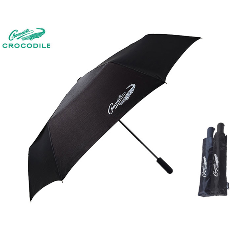 KLPK22178(100개 단가) 크로커다일 3단 65 극세사 전자동 우산 우산제작 우산도매 판촉물 케이엘피코리아